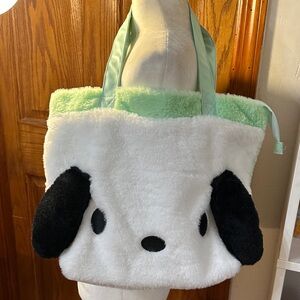 NEW Sanrio Pochacco shoulder Tote Bag. Super soft.